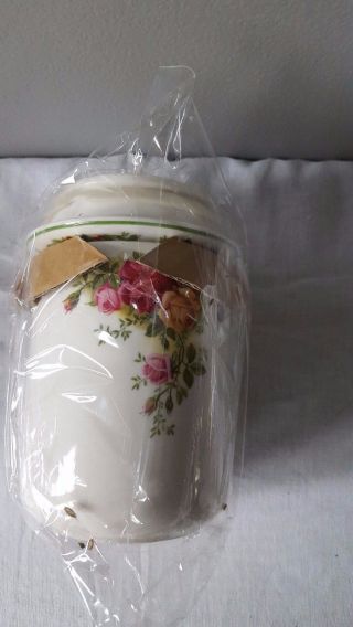 Royal Albert Old Country Roses Bone China England Bakeware Canister 2