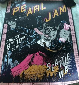 Pearl Jam - Seattle Home Shows - Fail Poster - August 8th & 10th 2018