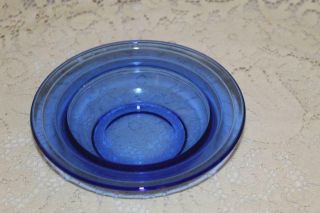 Hazel Atlas Depression Glass Cobalt Moderntone Cereal Bowl 6 1/2 " (3 Available)