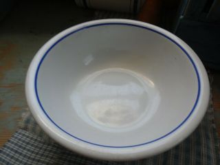 Vintage WWII US Navy Fouled Anchor TEPCO VITRIFIED CHINA Serving Bowl 9.  5 