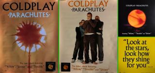 Set Of 3 Colplay Parachutes Pomo Posters 2000 Chris Martin Yellow