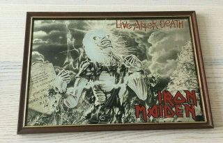 Iron Maiden - Live After Death Mirror - Rare And Vintage