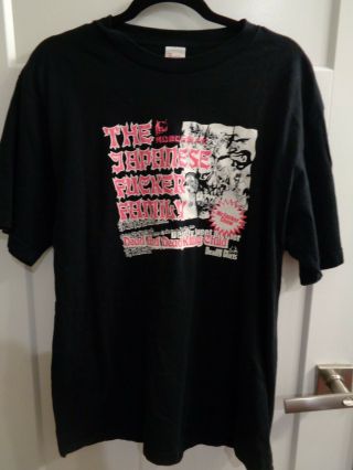 Rare Dir En Grey Japanese Fxxker Family 2002 Japanese Tour T - Shirt Xl