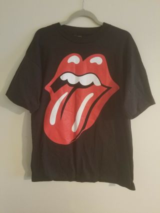 Authentic Vintage Rolling Stones 1994 Voodoo Lounge Tour T - Shirt Brockum Xl Blk