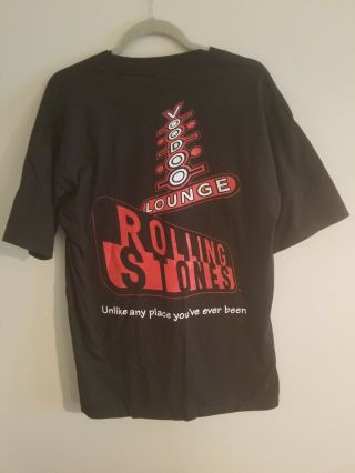 AUTHENTIC Vintage ROLLING STONES 1994 Voodoo Lounge Tour T - Shirt Brockum XL BLK 2