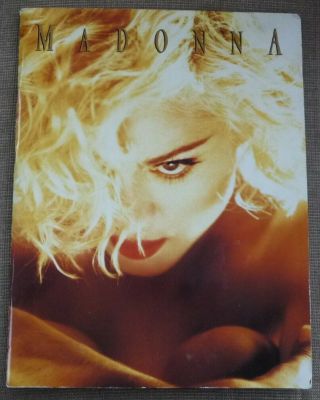Madonna 1990 Blond Ambition Uk Issue World Tour Programme / Program