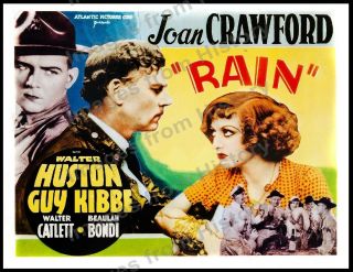 8x10 Print Joan Crawford Walter Guy Kibbe Huston Rain 1938 Lobby Ran