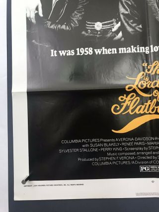 LORDS OF FLATBUSH Movie Poster (Fine, ) One Sheet 1974 Fonzie Rocky 4116 5