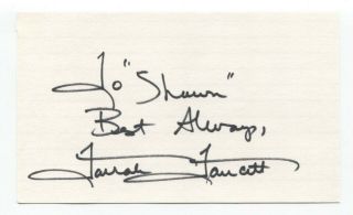 Farrah Fawcett Signed 3x5 Index Card Autographed Signature Inscribed To " Shawn "