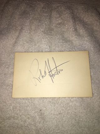 Robert Horton Autograph Actor Wagon Train & A Man Called Shenandoah Signed Card