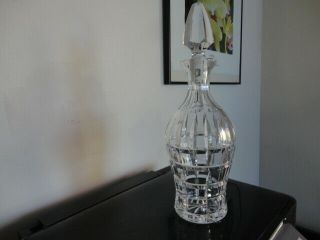 Atlantis Square Block Shoulder Style Cut Crystal Decanter With Tall Stopper