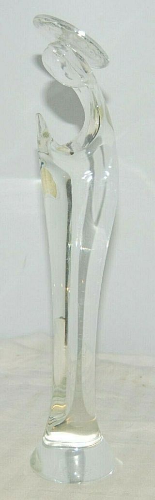 Murano Art Glass Clear Hand Blown 11.  25 