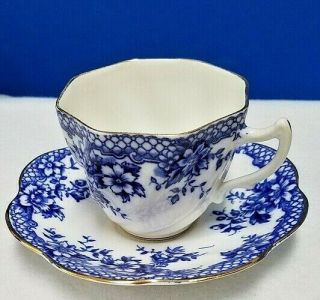 Rosina England China 4989 Pattern Cup & Saucer Set Vintage