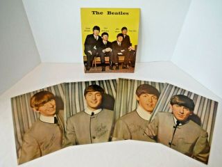 Vtg Beatles Photo Print Set Of 5 Publicity Portraits 1964