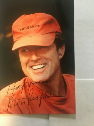 Robert Redford 4x3 Signed Photograph With Envelope