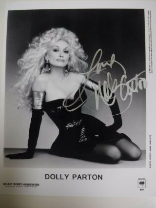Dolly Parton Signed S E X Y Photo Black & White