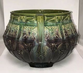 Antique 1900 Roseville Art Pottery BLENDED Majolica 506 14 