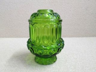 1x Moon And Stars Pattern Le Smith Glass Green Fairy Courting Candle Lamp