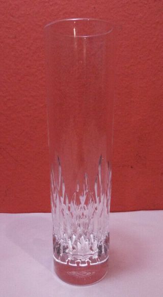 Baccarat Nemours Tiffany & Co Cylinder Bud Vase 7 " Tall Cut Crystal France Glass