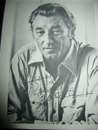 Robert Mitchum Signed Photo Night Of The Hunter Cape Fear G.  I.  Joe