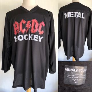 Acdc Official " Metal " Ac/dc Limited Edition Hockey Jersey Shirt Size Xl