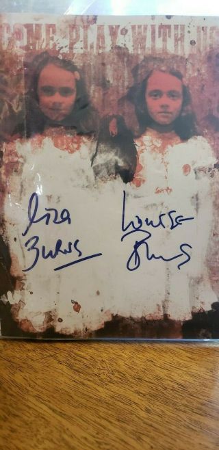 Nerd Block The Shining Twins Lisa And Louise Burns Autographed Picture
