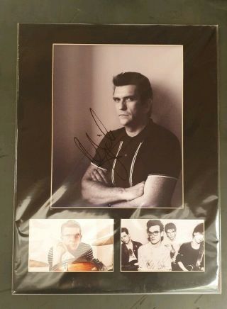Mike Joyce The Smiths Signed Photo Display Aftal Proof