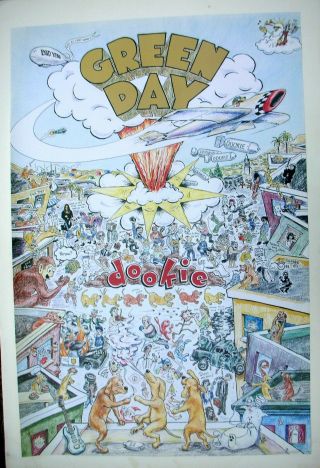 Green Day Dookie Us Record Store Promo Poster - 1994