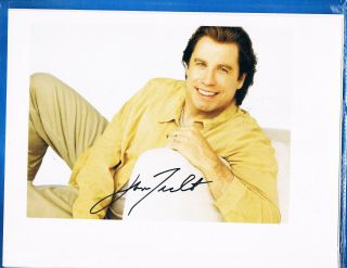 Authentic Hand Signed Autographed 8x10 Photo John Travolta Grease