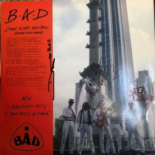 Mick Jones Signed Vinyl Big Audio Dynamite The Clash With Photo Proof Look