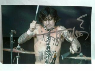 Tommy Lee Authentic Hand Signed Autograph 4x6 Photo - Motley Crue Drummer