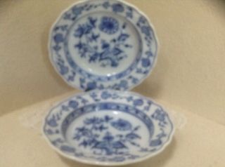 Vintage Meissen Porcelain Blue Onion Soup Bowl Euc