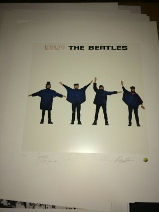 The Beatles Help Official Apple Art Print John Lennon Paul Mccartney