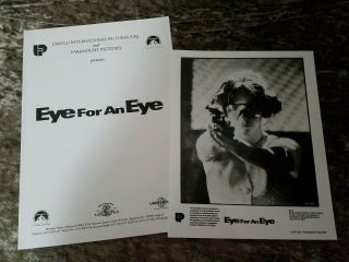 An Eye For An Eye Press Kit - Sally Field,  Kiefer Sutherland,  Ed Harris