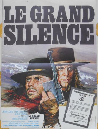 Il Grande Silenzio 16x22 French 1968 Klaus Kinski