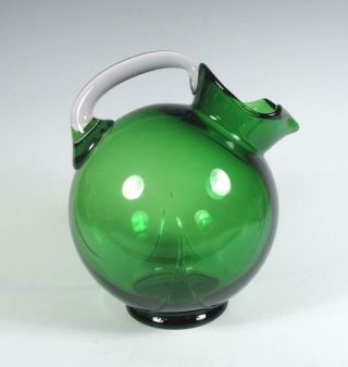 Cambridge Glass 3400/38 Forest Green Art Deco 80 Oz Ball Jug Pitcher 1930 