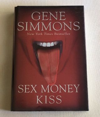Kiss Rock Legend Gene Simmons Signed Autographed Sex Money Kiss 1st Ed.