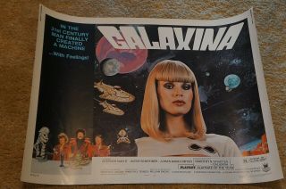 Galaxina Sexy Dorothy Stratten Sci - Fi Half Sheet 1980