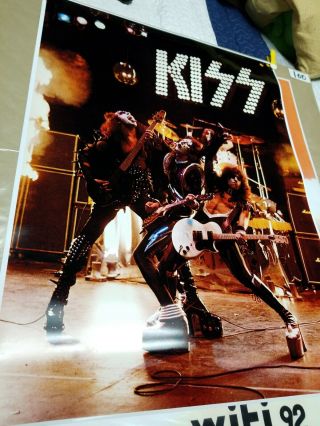 Kiss Alive 1 Out Take Cover Concert 1974 Poster 24x32 Non - Aucoin Cond