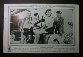 1934 - Charlie Chaplin News Poster - Paulette Goddard,  Norma Shearer; Hollywood