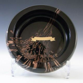 Labelled V Nason & C Murano Aventurine Glass Bowl/ashtray