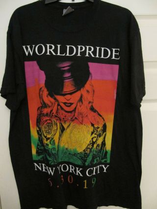 Madonna World Pride Limited Edition T - Shirt (large) 6.  30.  19