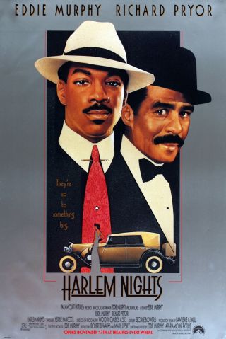 Harlem Nights Movie Poster 1 Sided Vf 27x40 Eddie Murphy Richard Pryor