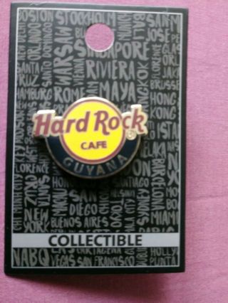 Hard Rock Cafe Pin Guyana Classic Logo