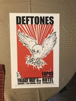 Deftones Concert Promo Poster W/ Dillinger Escape Plan Rare