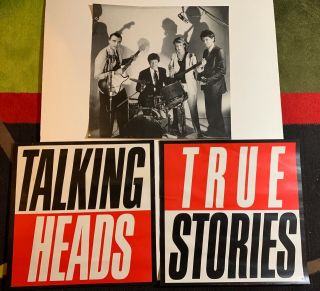 Vintage Talking Heads True Stories Promo Posters Set Of 3 1986