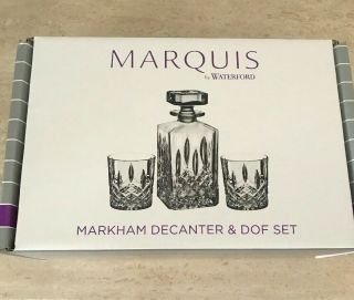 Marquis By Waterford Markham Decanter & Dof Set