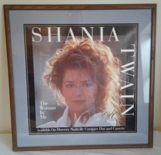 Shania Twain The Woman In Me Signed Autographed Cd Poster Framed