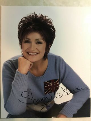 Sharon Osbourne.  Signed Publicity Photo.  Not A Reprint.  Signature.