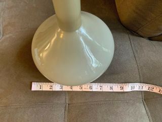 Blenko Architectural Decanter MCM Art Glass Genie Bottle Vase 19” TAUPE 8